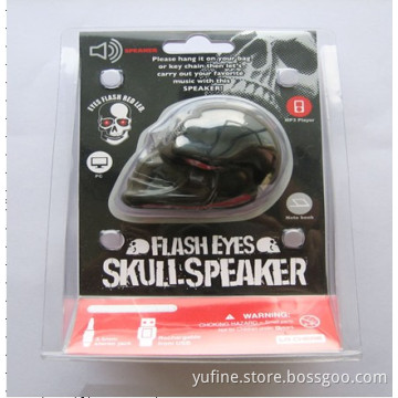 LED light skull mini speaker